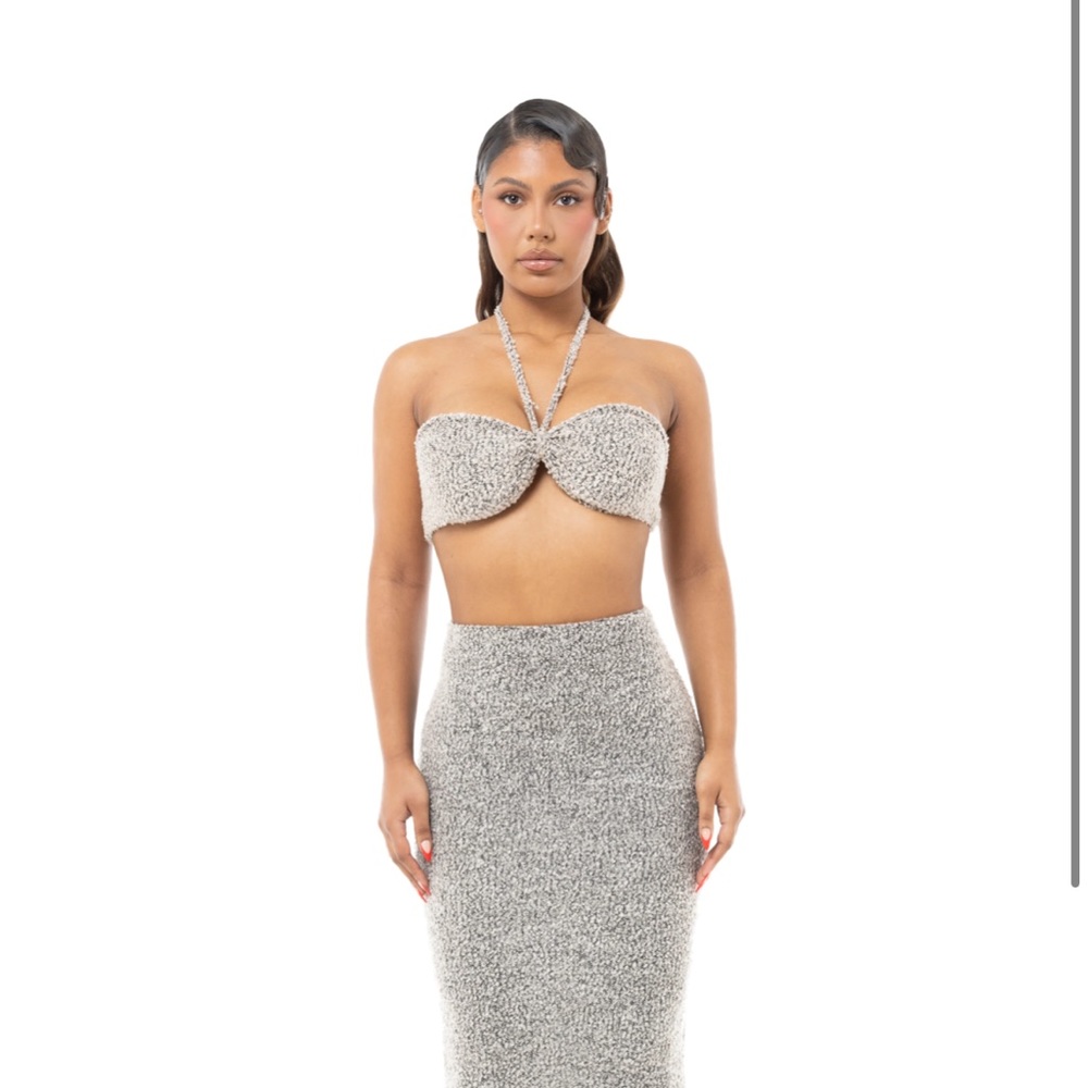 TWO PIECE HALTER MAXI CO-ORD - TOP